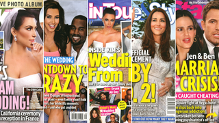 This Week in Tabloids: Faked Pix of Kim Squeezing Into Wedding Dress